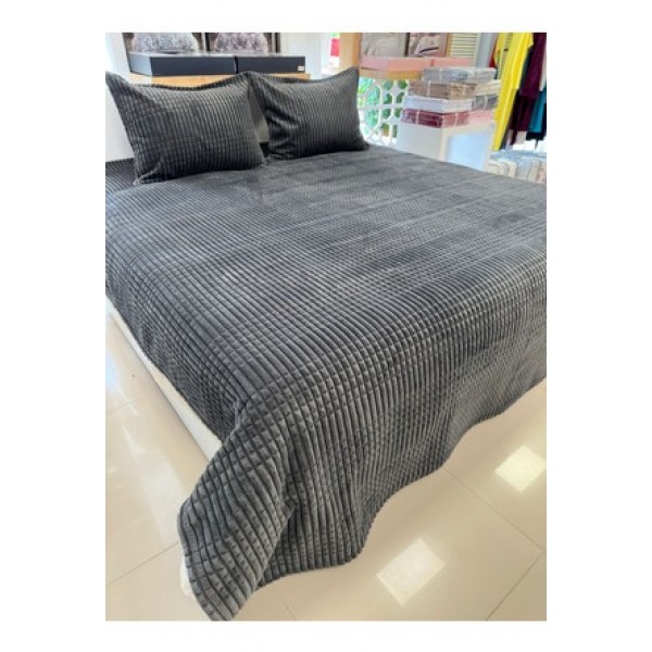 Merinos Modern Line 3 Parça Çift Kişilik Battaniye Seti Merinos Modern Line 3 Parça Çift Kişilik Battaniye Seti