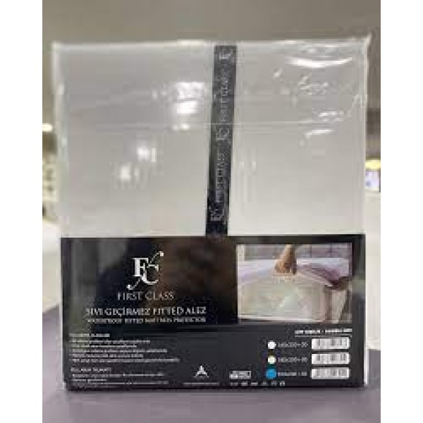 First Class Sıvı Geçirmez Fıtted Alez Battal Çift Kişilik 180 X 200 + 30cm Katlanma Payı First Class Sıvı Geçirmez Fıtted Alez Battal Çift Kişilik 180 X 200 + 30cm Katlanma Payı